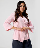 Wrap Around Vneck Cotton Top