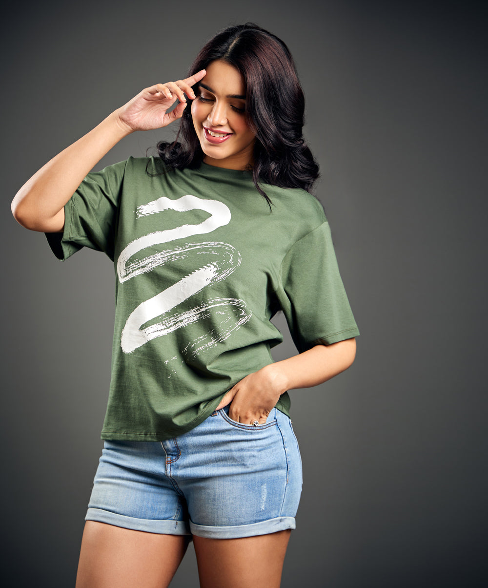 Painted Khaki T-Shirt