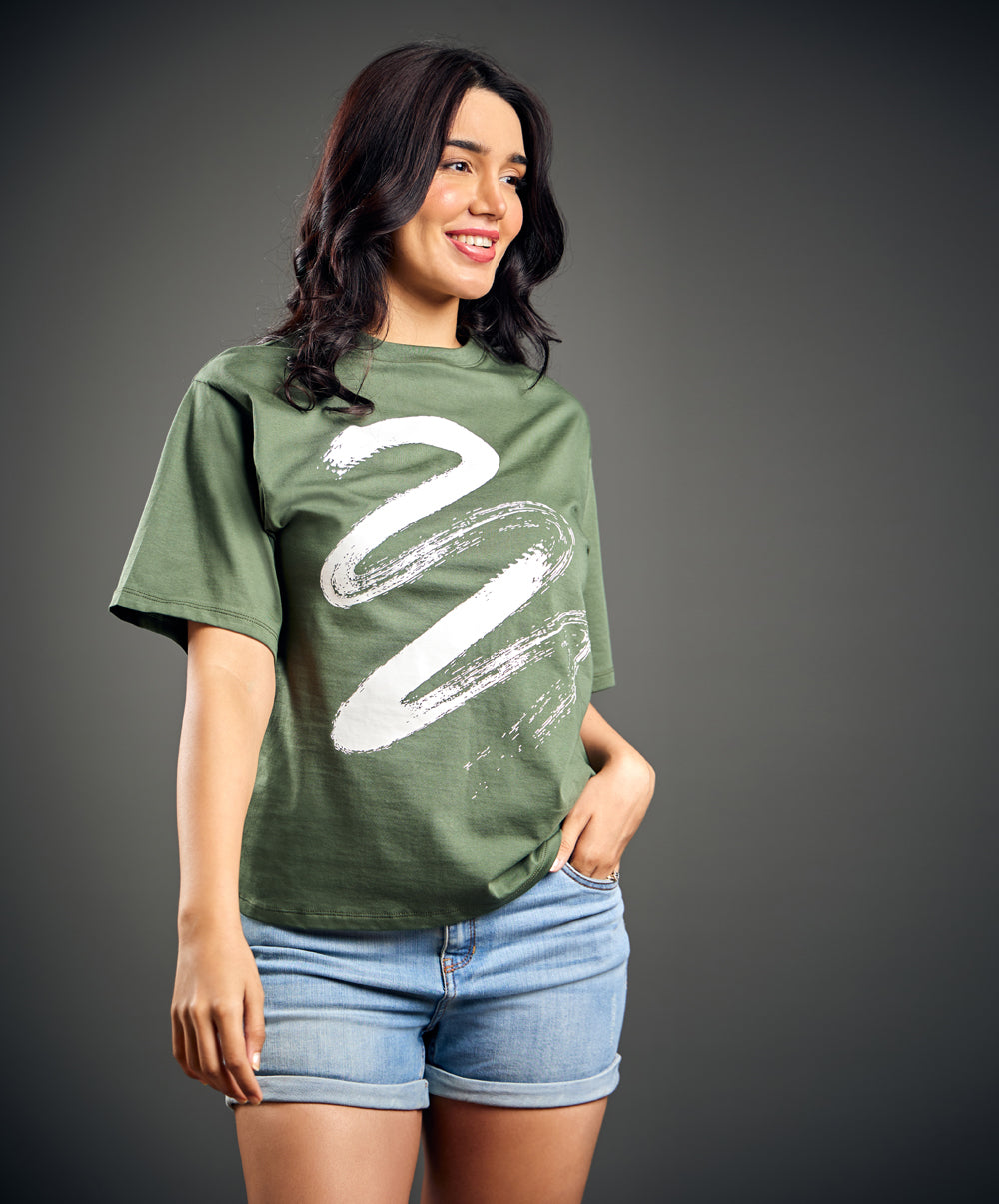 Painted Khaki T-Shirt