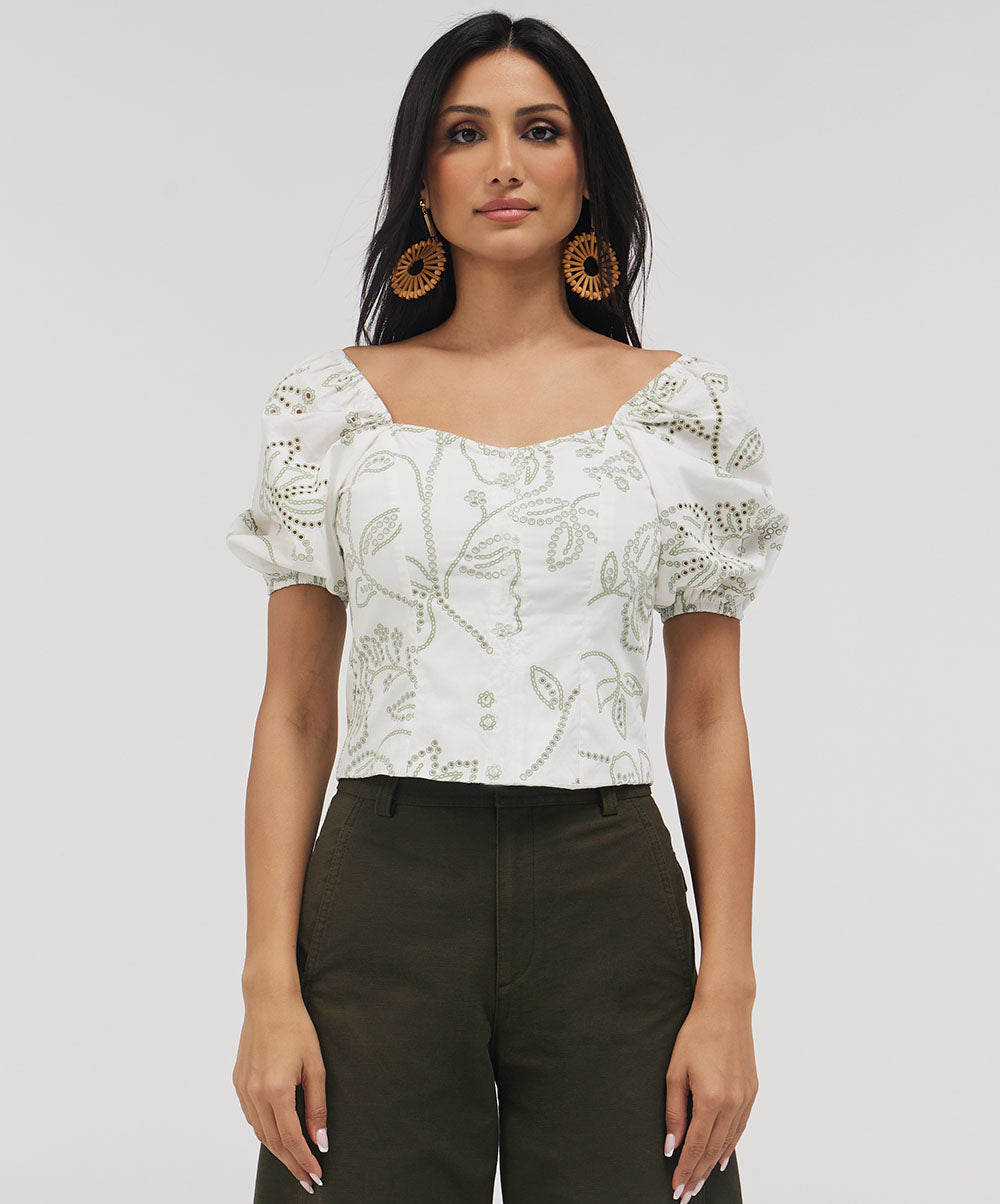 Front Open Cutlon Top