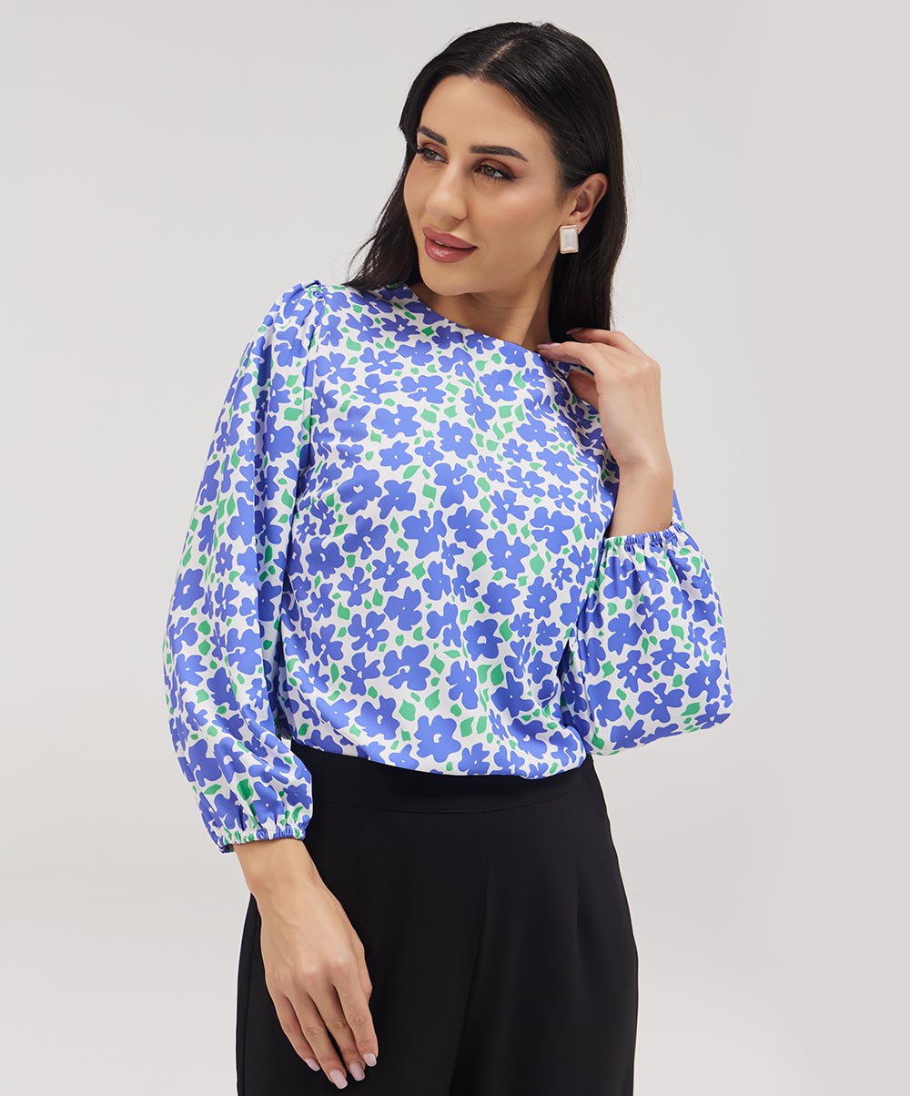Long Sleeve Printed Top