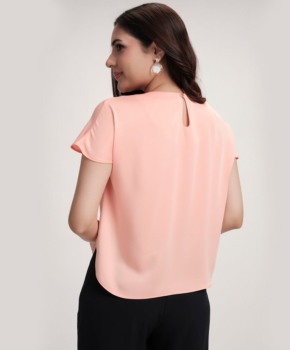 Loose Fitted Satin Top