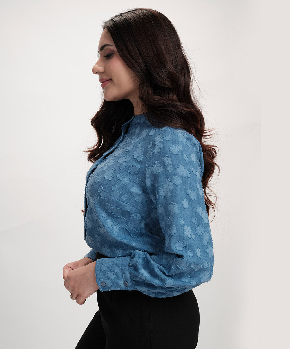 Detailed Long Sleeve Top