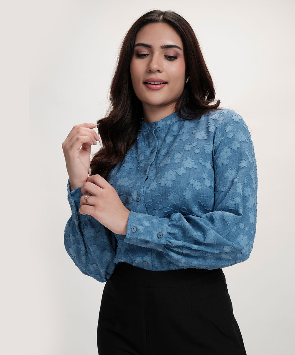 Detailed Long Sleeve Top