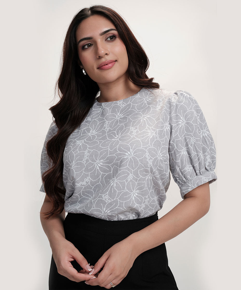 Floral Half Sleeve Top