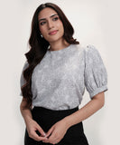 Floral Half Sleeve Top