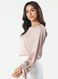 Square Neck Top with Large Sleeve Top