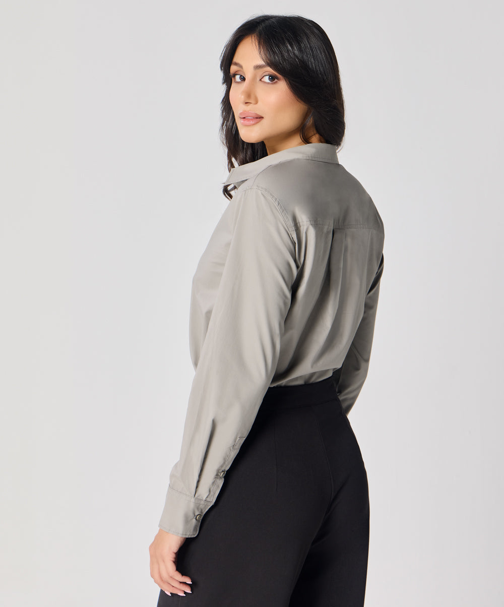 Formal Cotton Grey Shirt