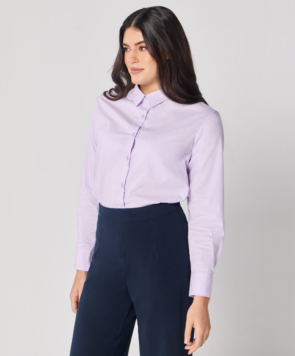 Formal Cotton Lavender Shirt