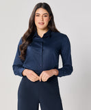 Formal Cotton Navy Blue Shirt