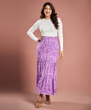 Butterfly Wings Printed Chiffon Skirt