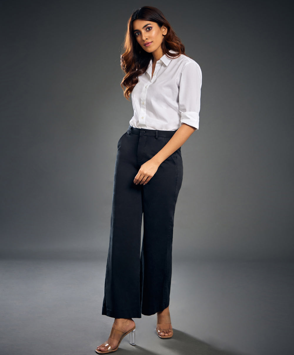 Black Twill Formal Pant