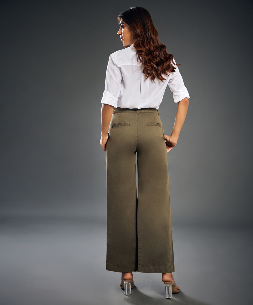 Khaki Twill Formal Pant