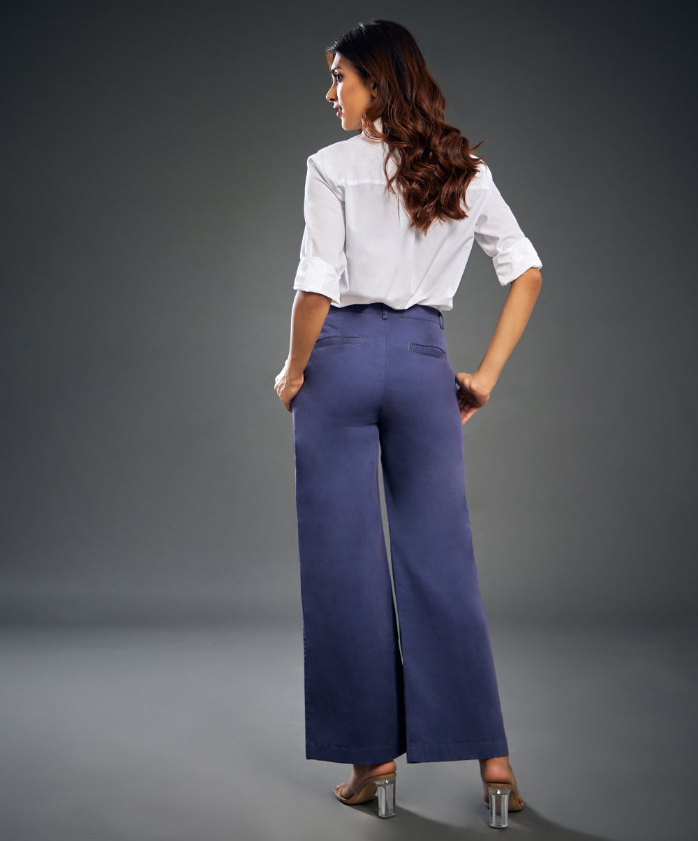 Navy Blue Twill Formal Pant