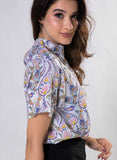 Raglan Sleeve Printed Top