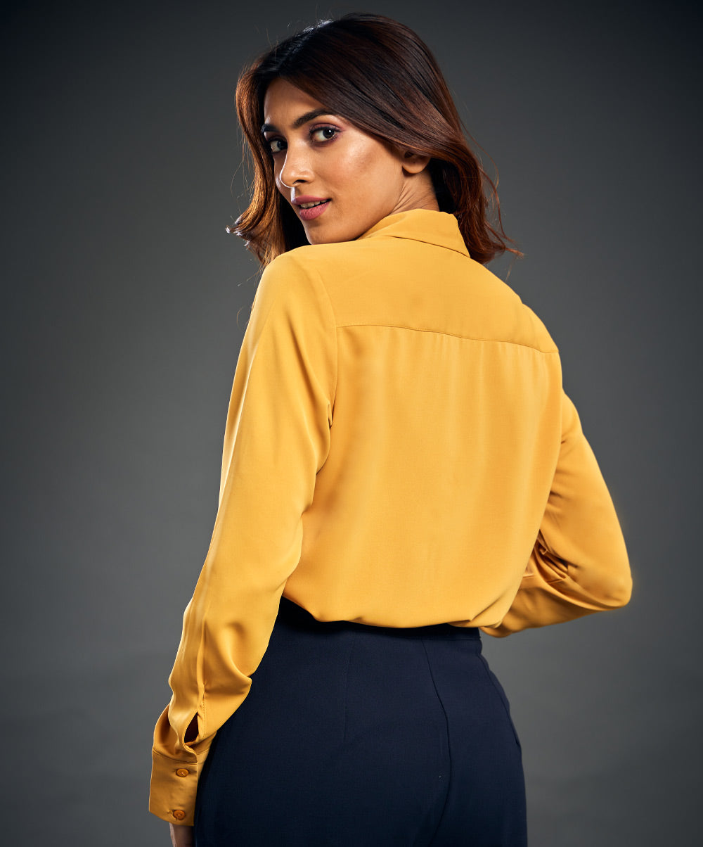 Classic Curved Yellow Shirt