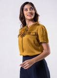 Short Sleeve Frilled Top