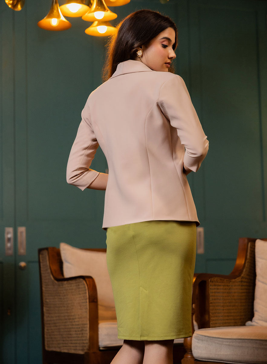 Basic Lapel Collared Blazer