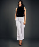 White Comfortable Linen Pant