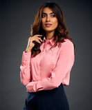 Classic Curved Pink Shirt