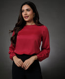 Long Sleeve Red Top