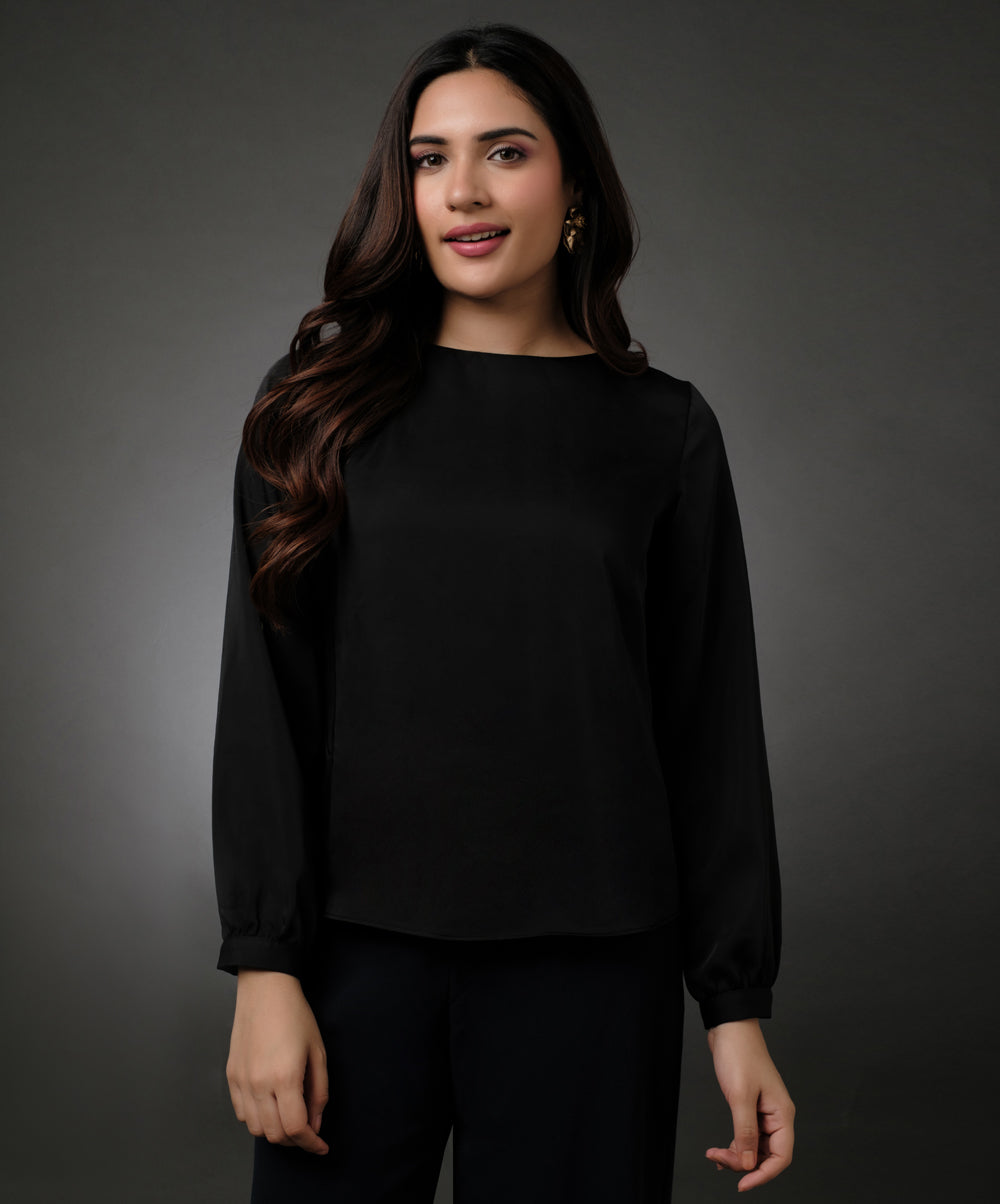 Long Sleeve Black Top