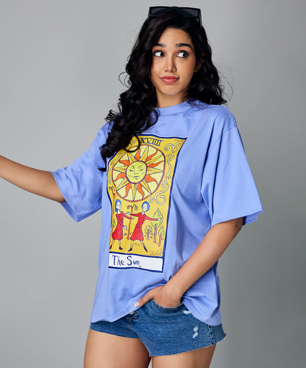 oversize blue the sun tshirt