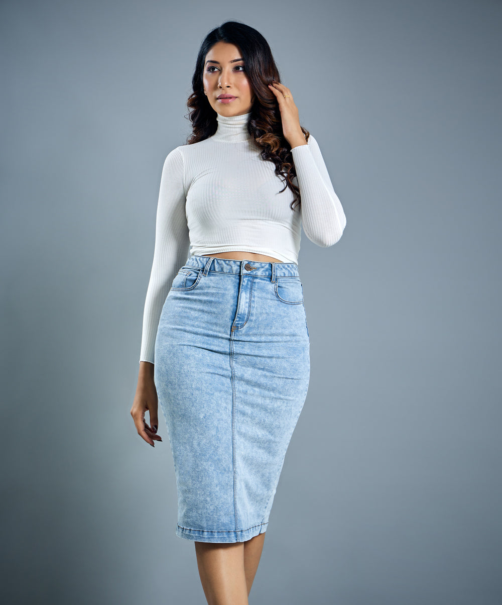 Bodycon Denim Skirt