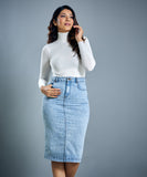 Bodycon Denim Skirt