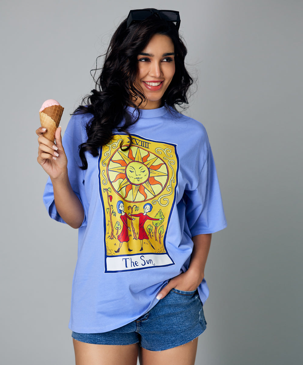 oversize blue the sun tshirt