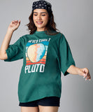 oversize green pluto tshirt