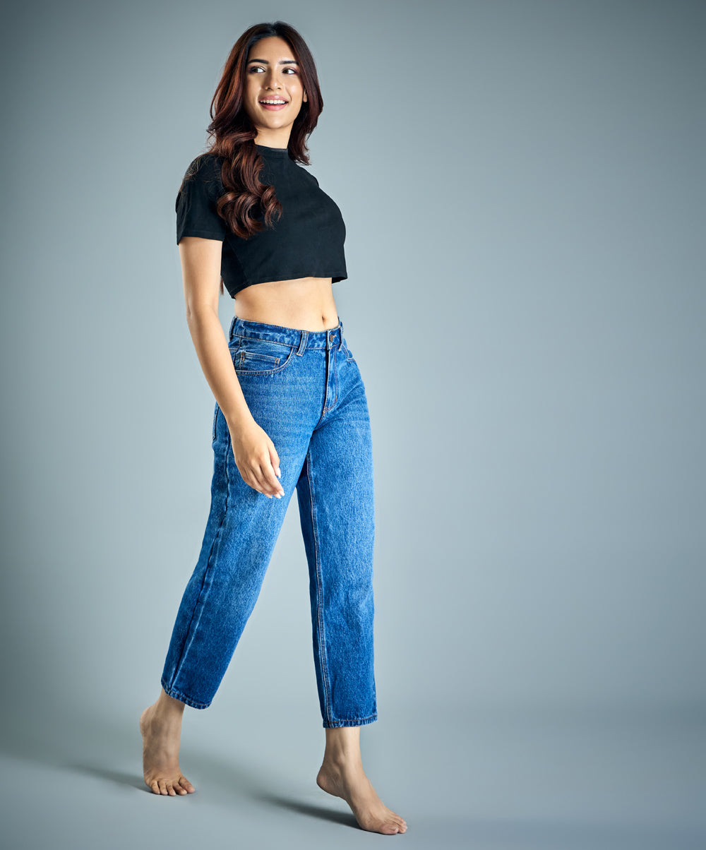 Relaxed Fit Mom Jean