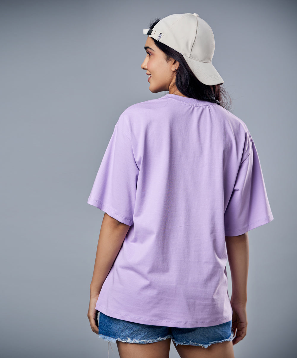 lavender oversized tshirt