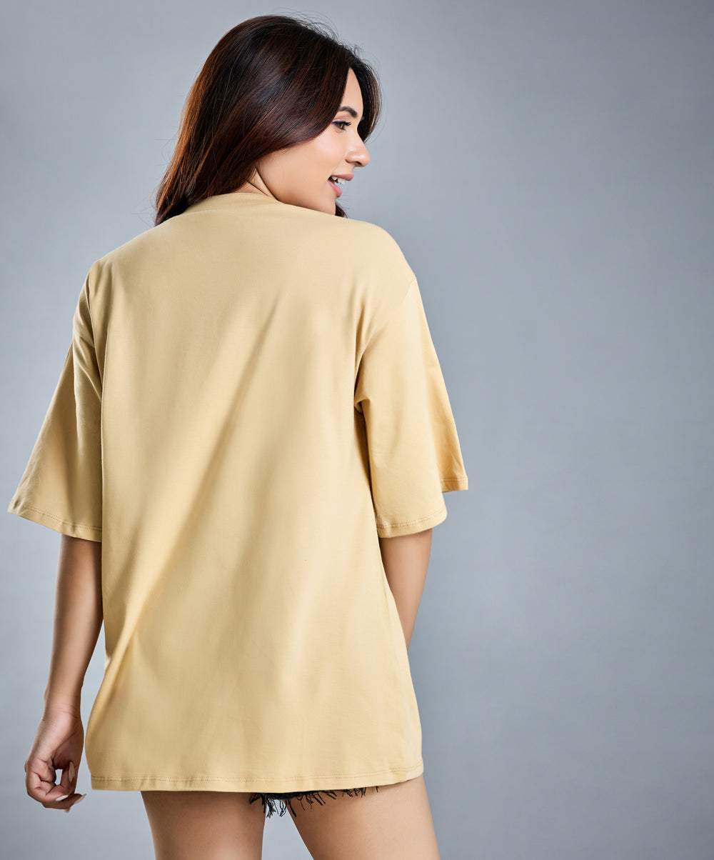 Oversize Beige T-Shirt