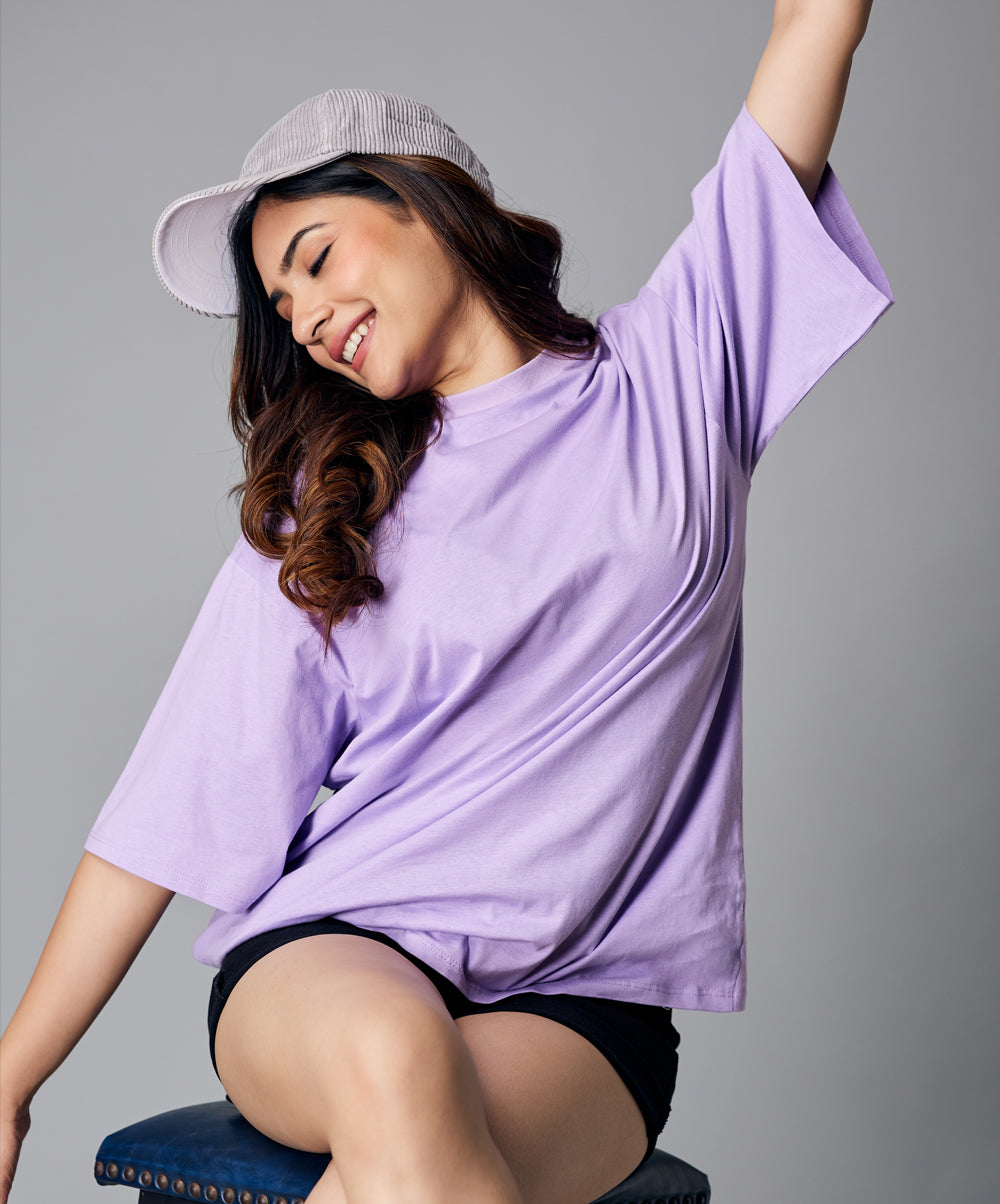 Oversize Light Purple Tshirt