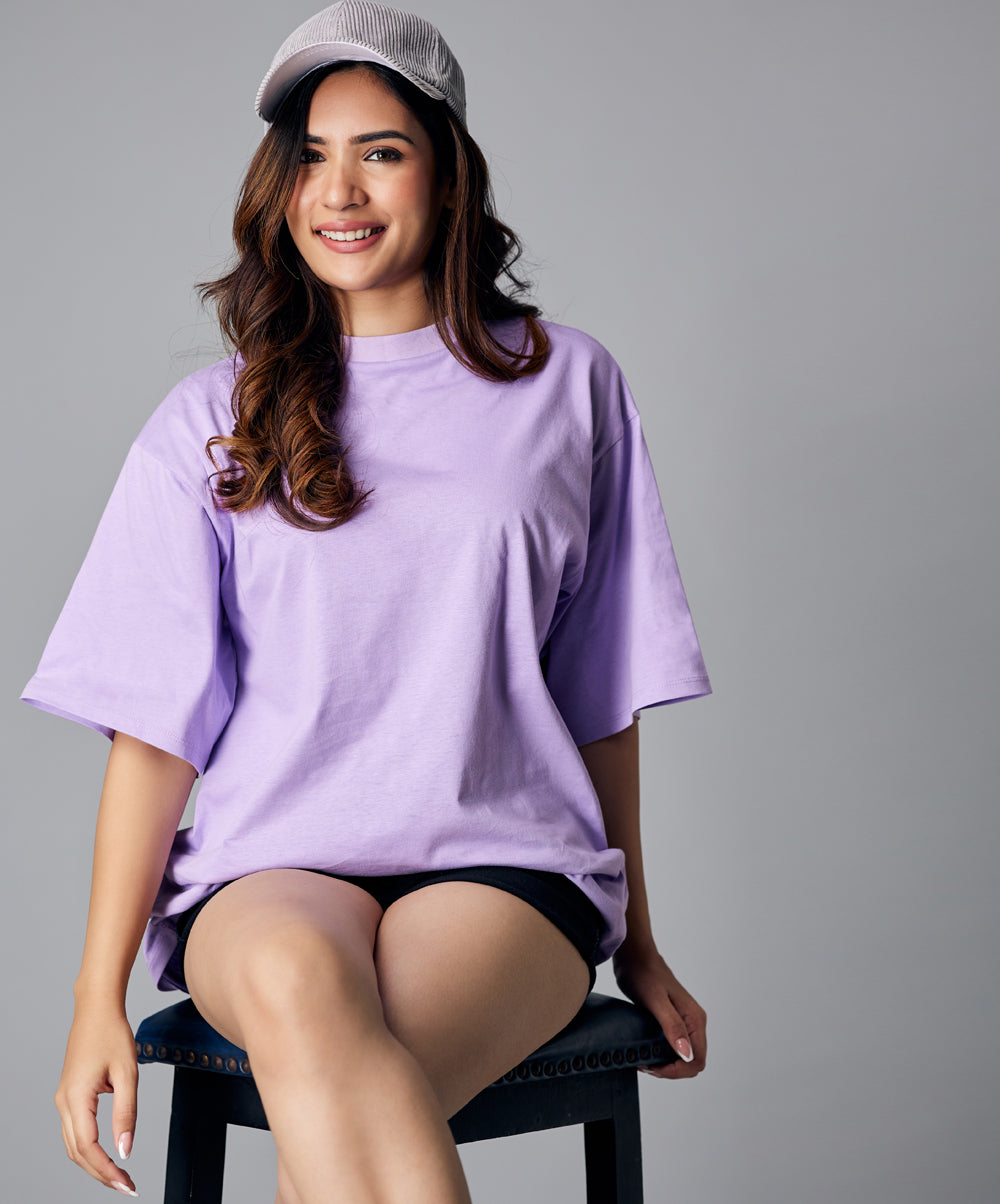 Oversize Light Purple Tshirt