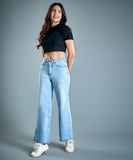 High-Waisted Wide Leg Jeans