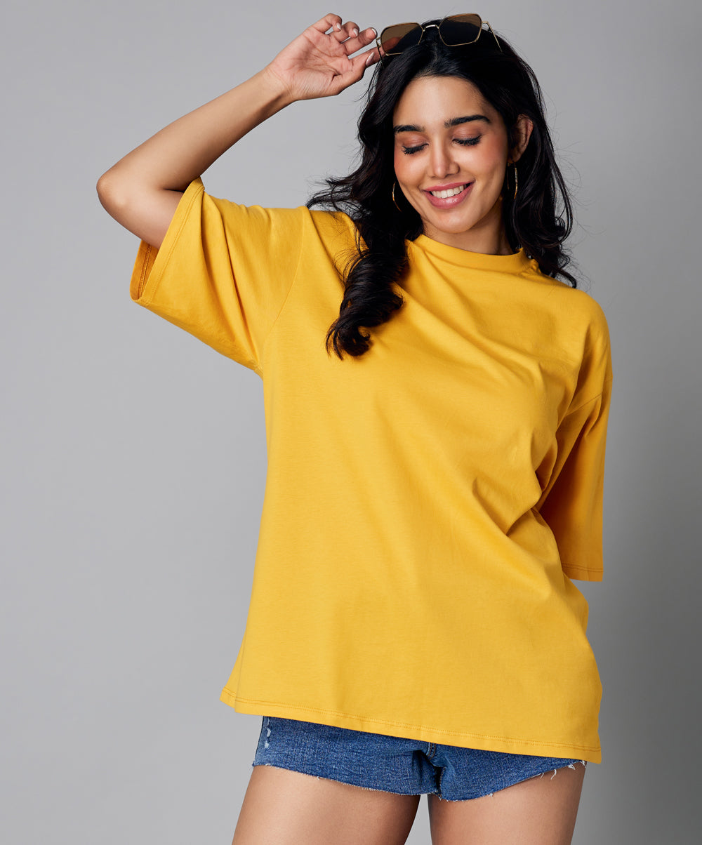 Oversize Mustard Tshirt