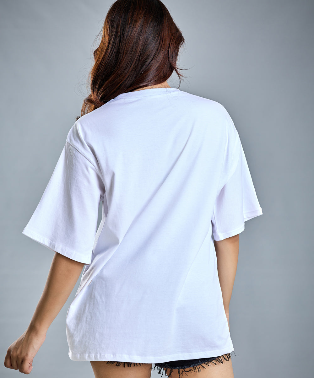 Oversize White Bunny T-Shirt