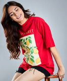 Oversize Red Lemon T-Shirt