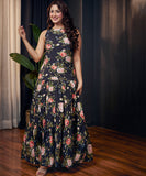 sleeveless tiered and gathered maxi 1