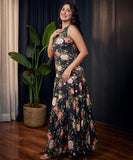 sleeveless tiered and gathered maxi 1