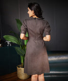 peterpan collar linen dress