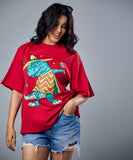 swaging carnival croc oversized tshirt