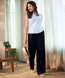 cotton drawstring waist culottes