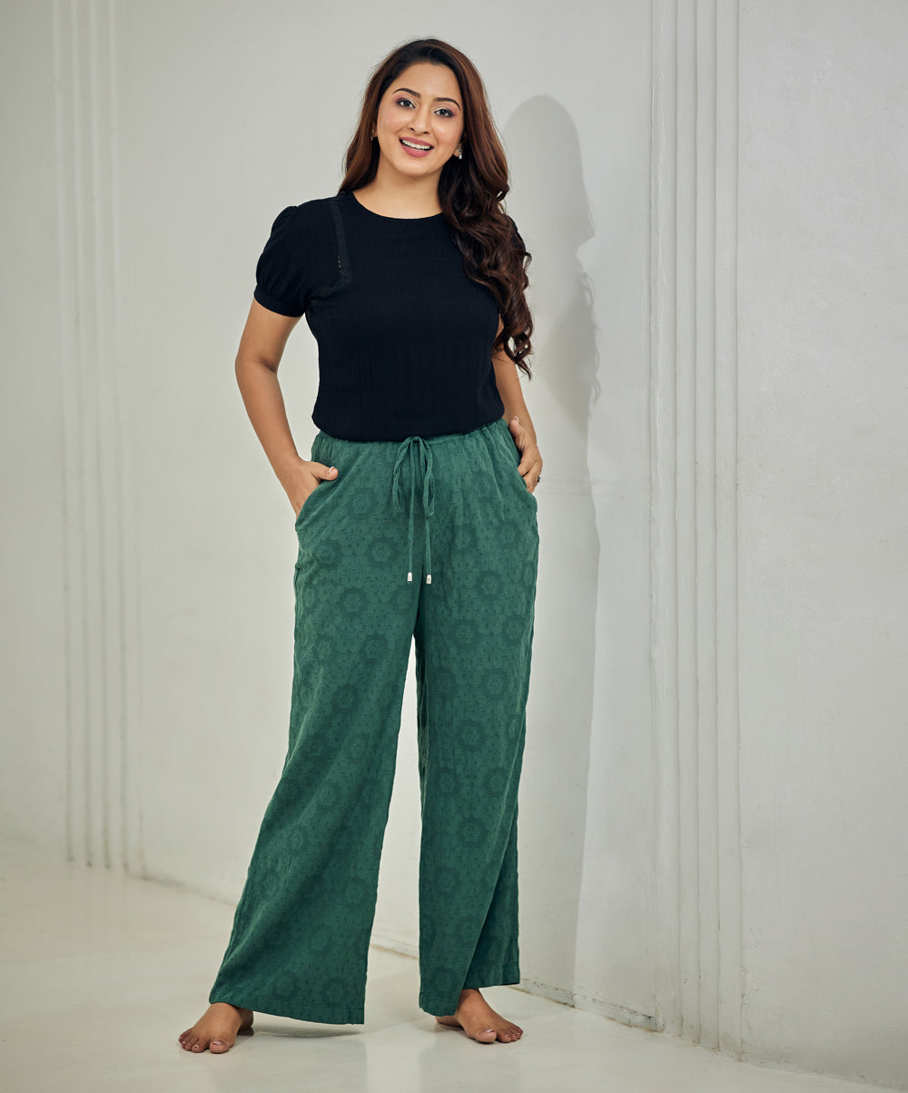 cotton drawstring waist culottes 1