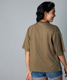 oversize khaki tshirt