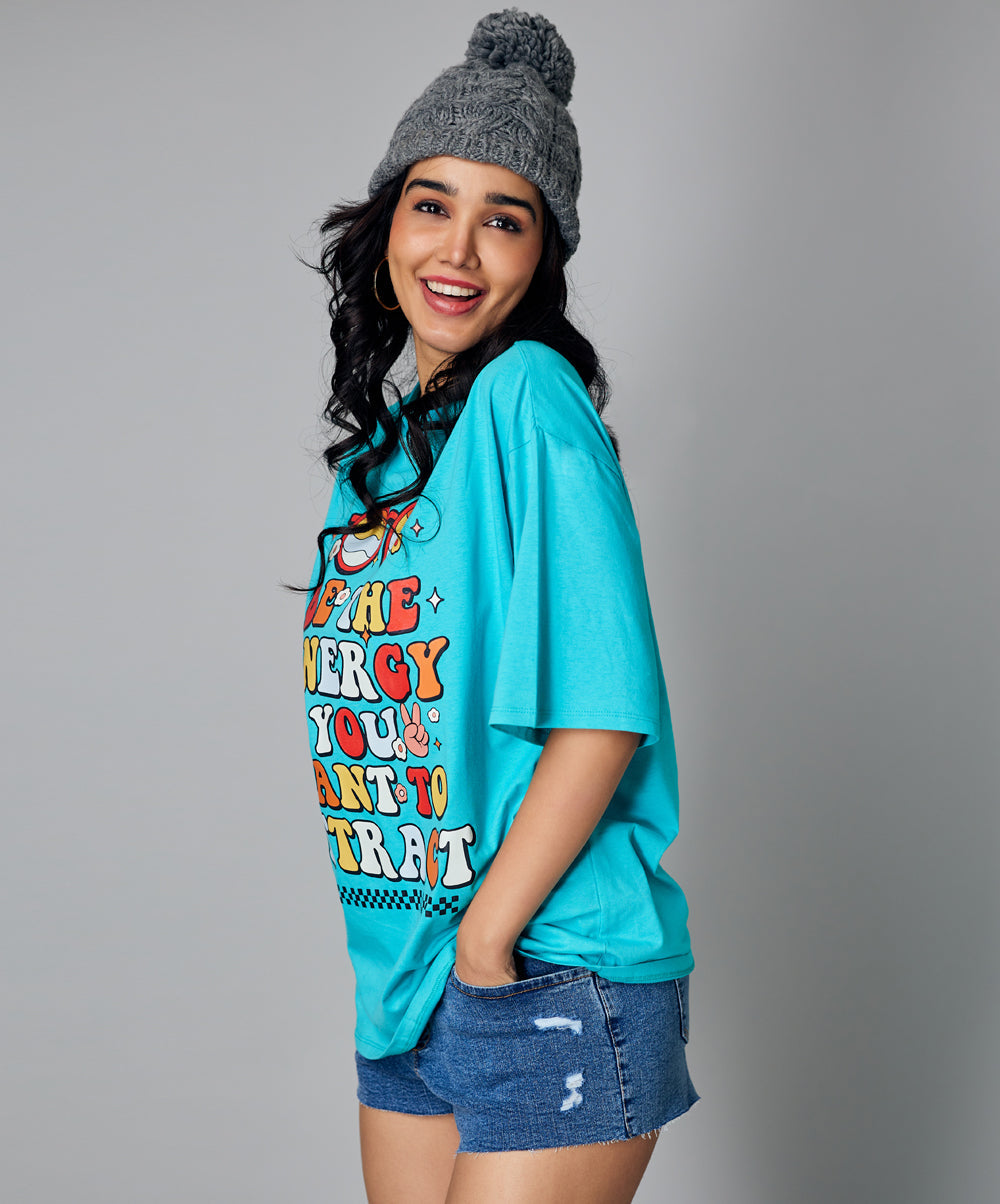 oversize mint blue tshirt