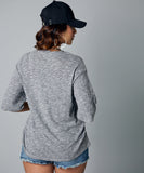 oversize dark gray marl tshirt