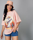 oversize light pink tshirt